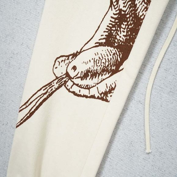 RIVINGTON ROI REBIS Python Print Cream Harem Pants - Picture 5 of 15